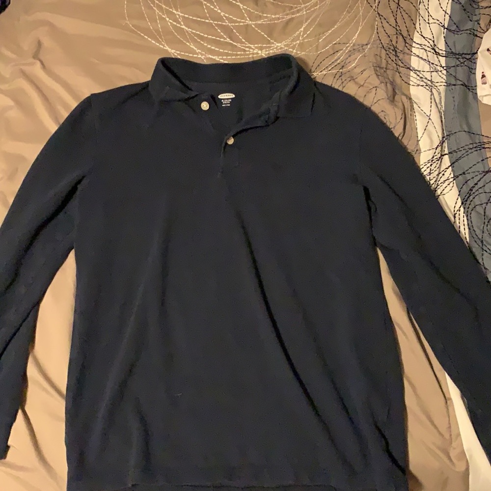 Boys Old Navy Blue Long Sleeve Polo